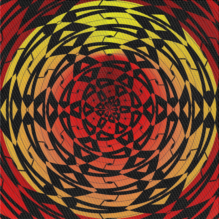 Sideview of Machine Washable Transitional Red Rug, wshpat3666