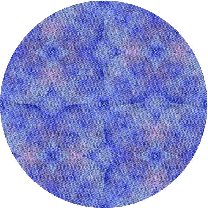 Square Patterned Sky Blue Rug, pat3667blu