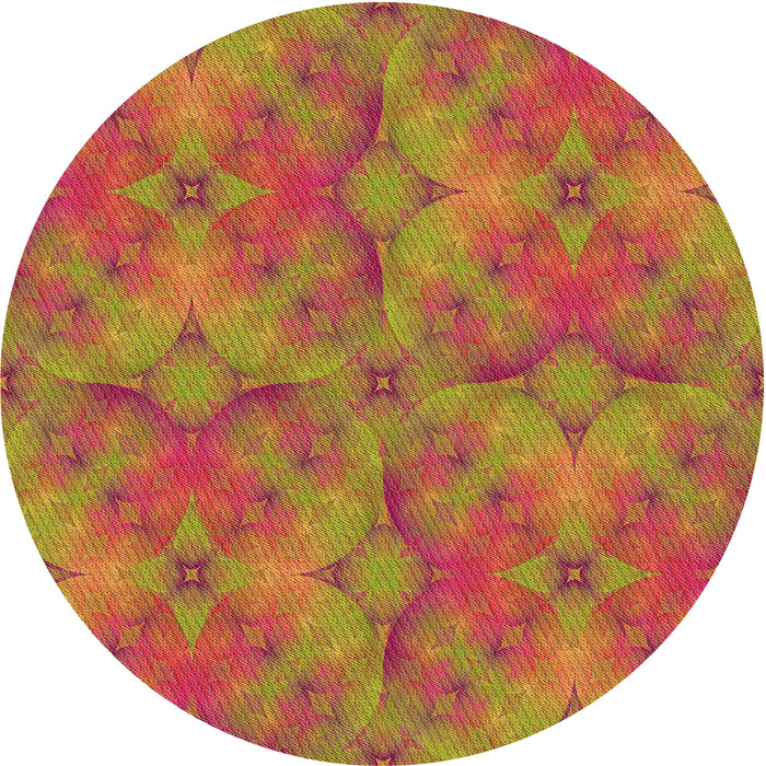 Square Patterned Caramel Brown Rug, pat3667org