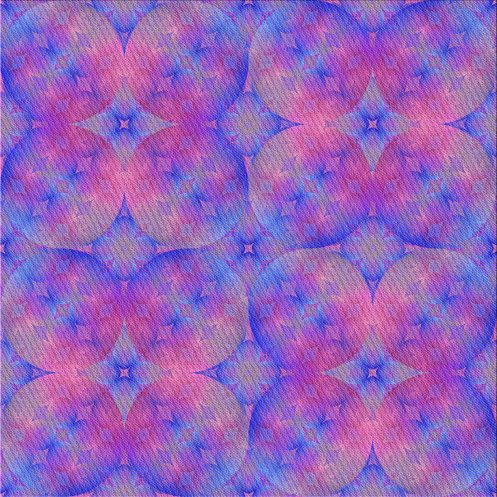 Round Patterned Purple Rug, pat3667pur