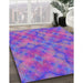 Machine Washable Transitional Purple Rug in a Family Room, wshpat3667pur