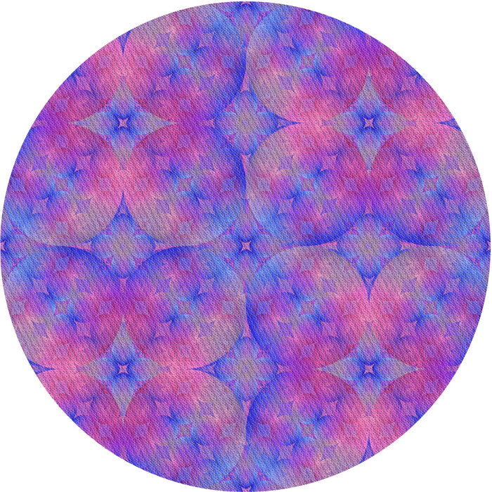 Square Patterned Purple Rug, pat3667pur