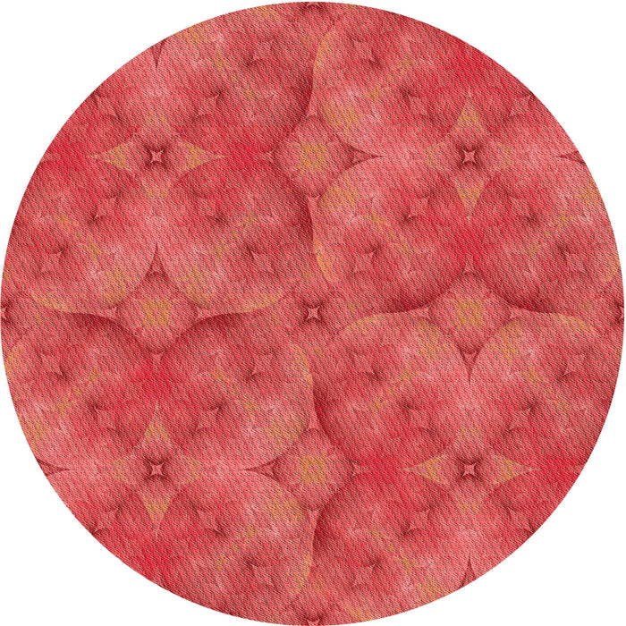 Square Patterned Red Rug, pat3667rd