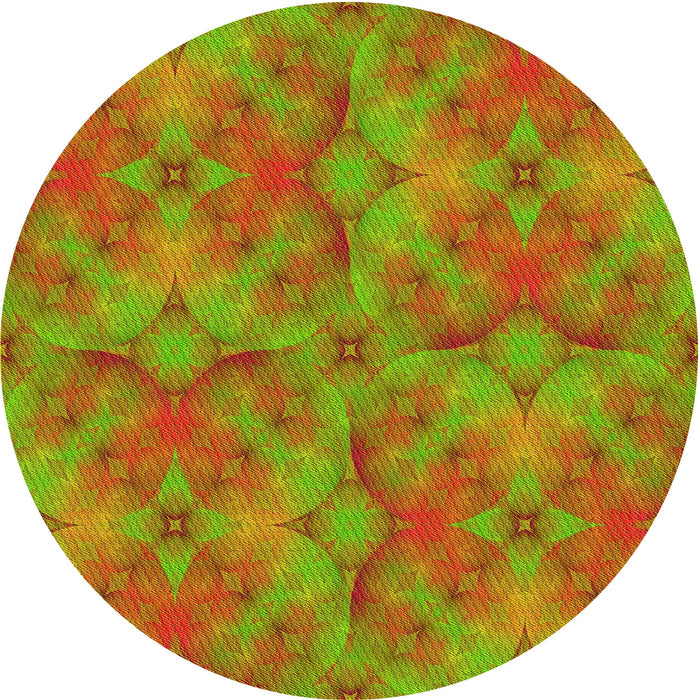 Square Patterned Pistachio Green Rug, pat3667yw