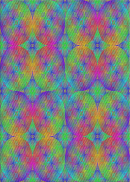 Patterned Green Modern Rug, pat3667