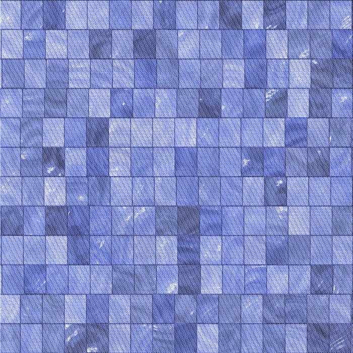 Round Patterned Denim Blue Rug, pat3668blu