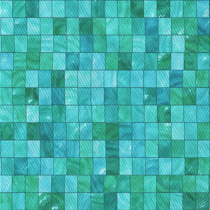 Round Patterned Bright Cyan Blue Rug, pat3668lblu