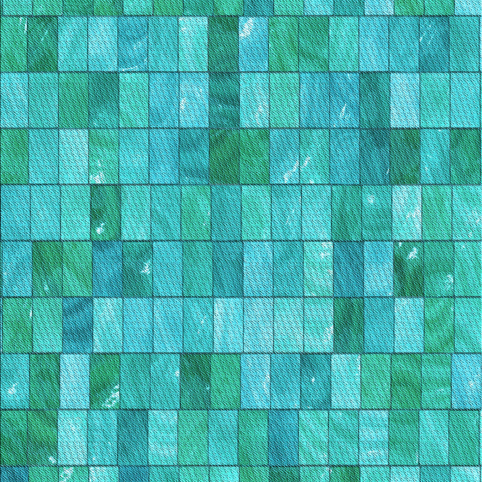 Machine Washable Transitional Bright Cyan Blue Rug, wshpat3668lblu