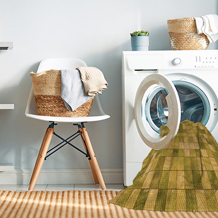 Machine Washable Transitional Dark Bisque Brown Rug in a Washing Machine, wshpat3668org