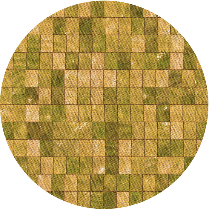 Square Machine Washable Transitional Dark Bisque Brown Rug in a Living Room, wshpat3668org