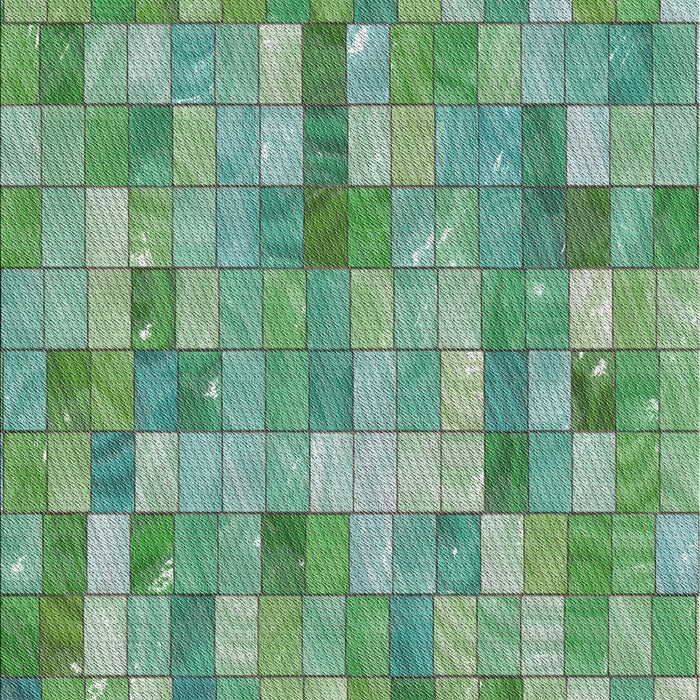 Patterned Green Novelty Rug, pat3668