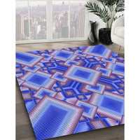 Patterned Purple Mimosa Purple Rug, pat3669blu