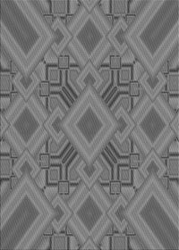 Machine Washable Transitional Carbon Gray Rug, wshpat3669gry