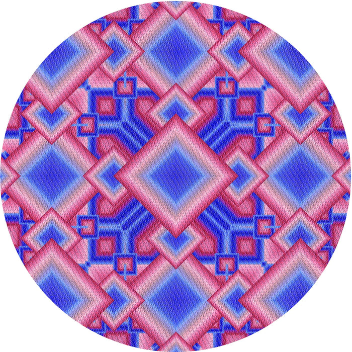 Square Machine Washable Transitional Dark Orchid Purple Rug in a Living Room, wshpat3669pur