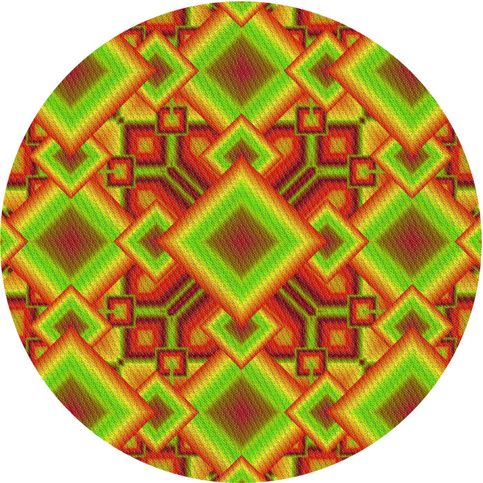 Square Machine Washable Transitional Pistachio Green Rug in a Living Room, wshpat3669yw