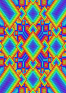 Patterned Purple Modern Rug, pat3669