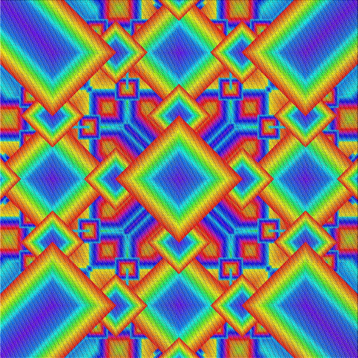 Square Patterned Purple Modern Rug, pat3669