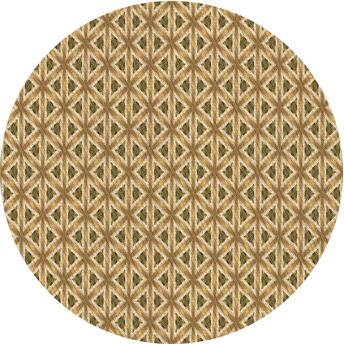 Square Patterned Yellow Orange Rug, pat367brn