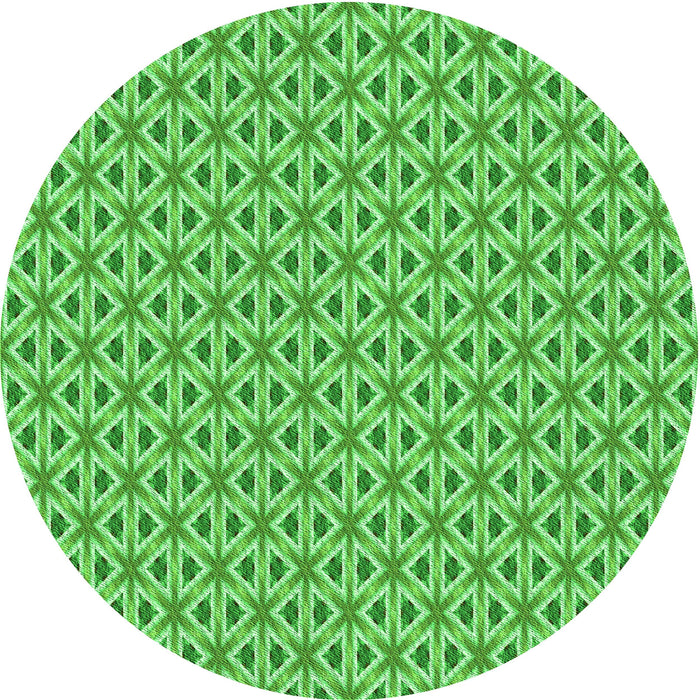 Square Machine Washable Transitional Emerald Green Rug in a Living Room, wshpat367grn