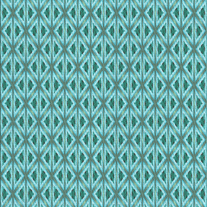Patterned Aquamarine Stone Green Rug, pat367lblu