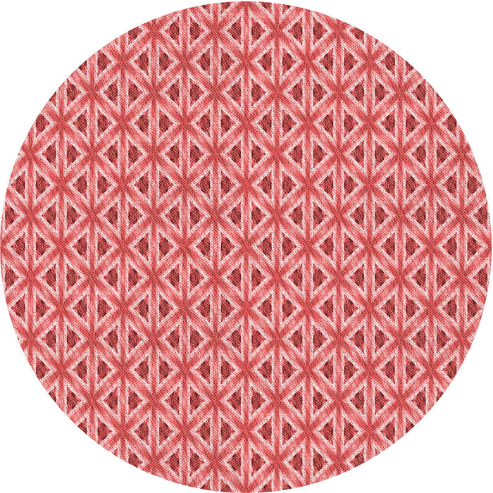 Square Machine Washable Transitional Light Coral Pink Rug in a Living Room, wshpat367rd