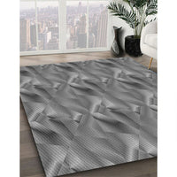 Patterned Carbon Gray Rug, pat3670gry