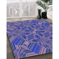 Patterned Purple Rug, pat3671blu