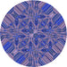 Square Patterned Purple Rug, pat3671blu