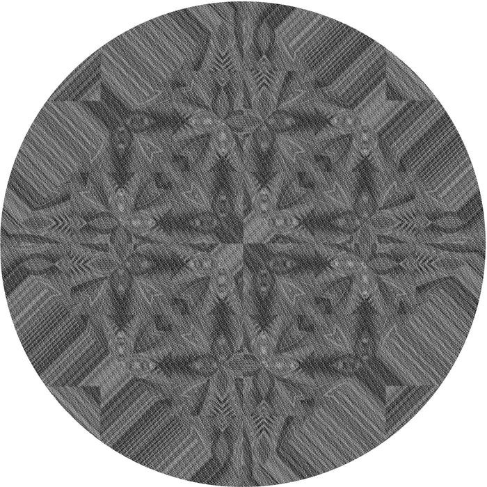 Square Machine Washable Transitional Gray Rug in a Living Room, wshpat3671gry