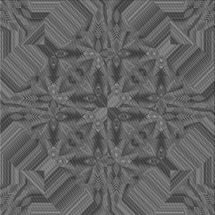 Round Patterned Gray Rug, pat3671gry