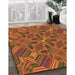 Machine Washable Transitional Red Rug in a Family Room, wshpat3671org