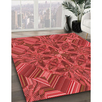 Patterned Orange Rug, pat3671rd