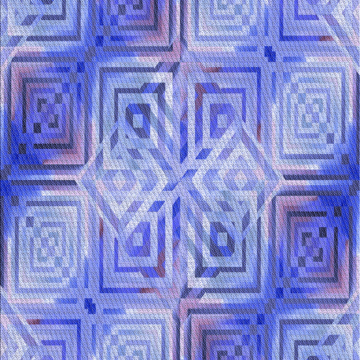 Patterned Sky Blue Rug, pat3672blu