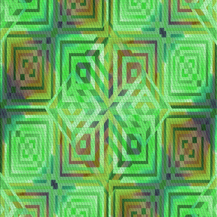 Machine Washable Transitional Dark Lime Green Rug, wshpat3672grn