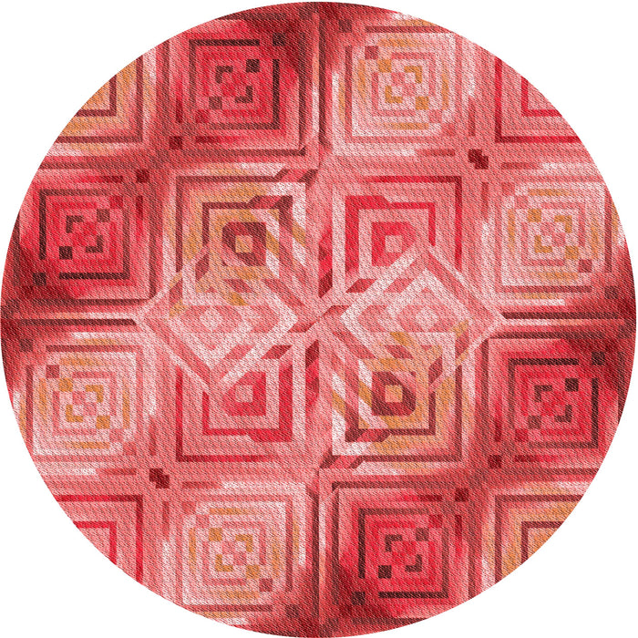 Square Machine Washable Transitional Red Rug in a Living Room, wshpat3672rd