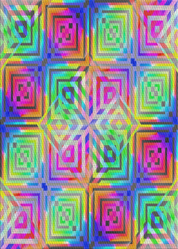 Patterned Green Modern Rug, pat3672