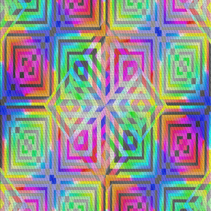 Patterned Green Modern Rug, pat3672