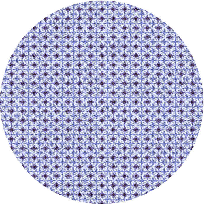 Square Patterned Blue Rug, pat3673blu
