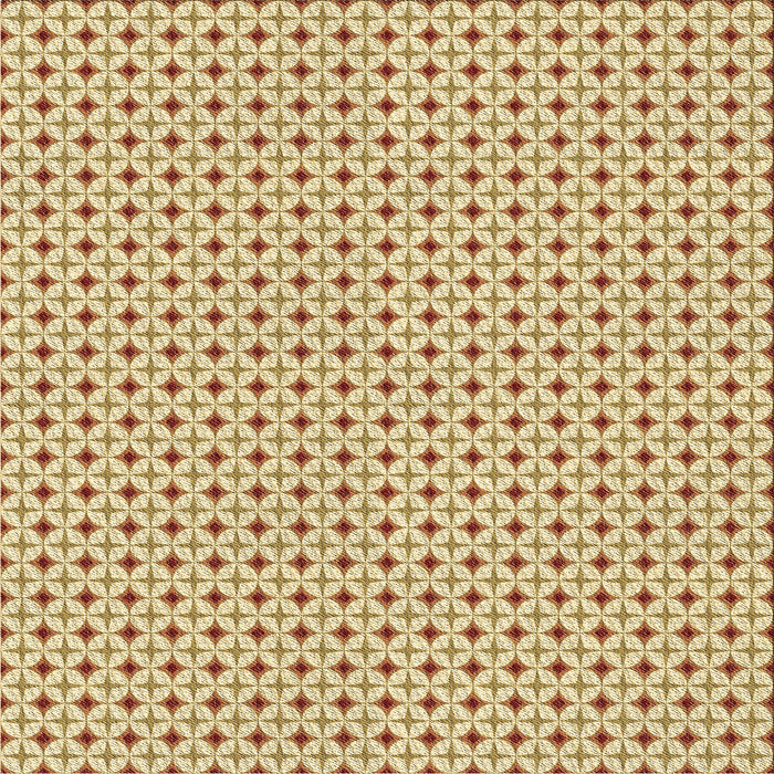 Round Patterned Brown Gold Rug, pat3673brn