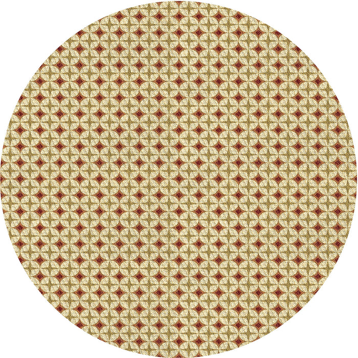 Square Patterned Brown Gold Rug, pat3673brn