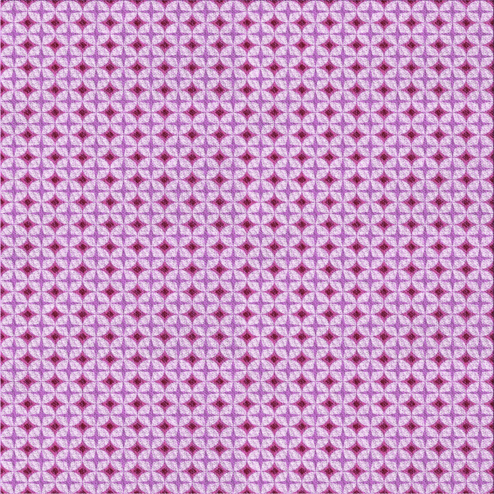 Round Machine Washable Transitional Blossom Pink Rug, wshpat3673pur