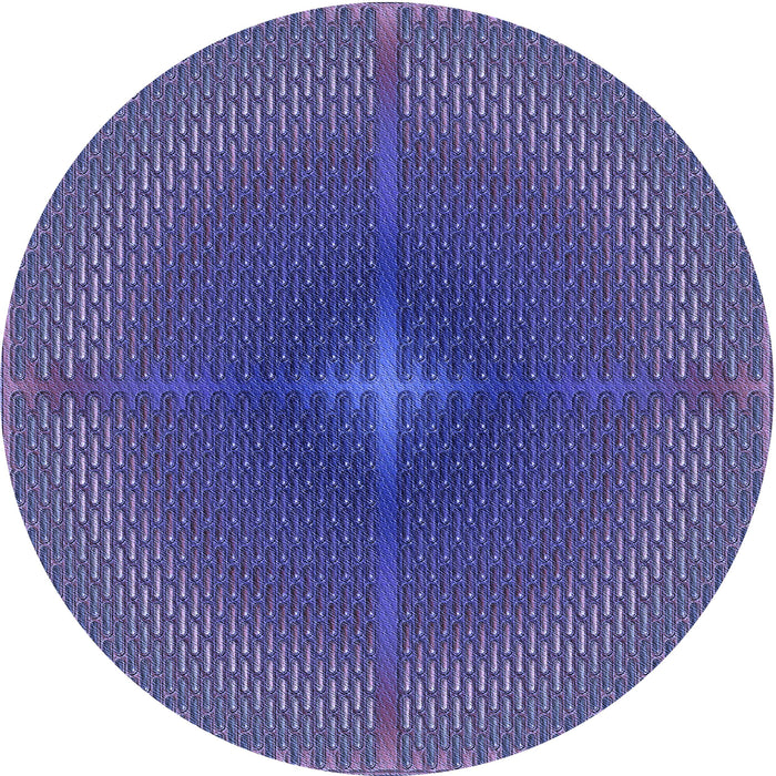 Square Patterned Medium Slate Blue Rug, pat3674blu