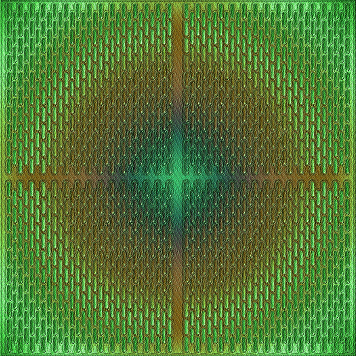 Round Patterned Army Green Rug, pat3674grn