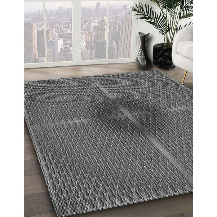 Machine Washable Transitional Gray Rug in a Family Room, wshpat3674gry