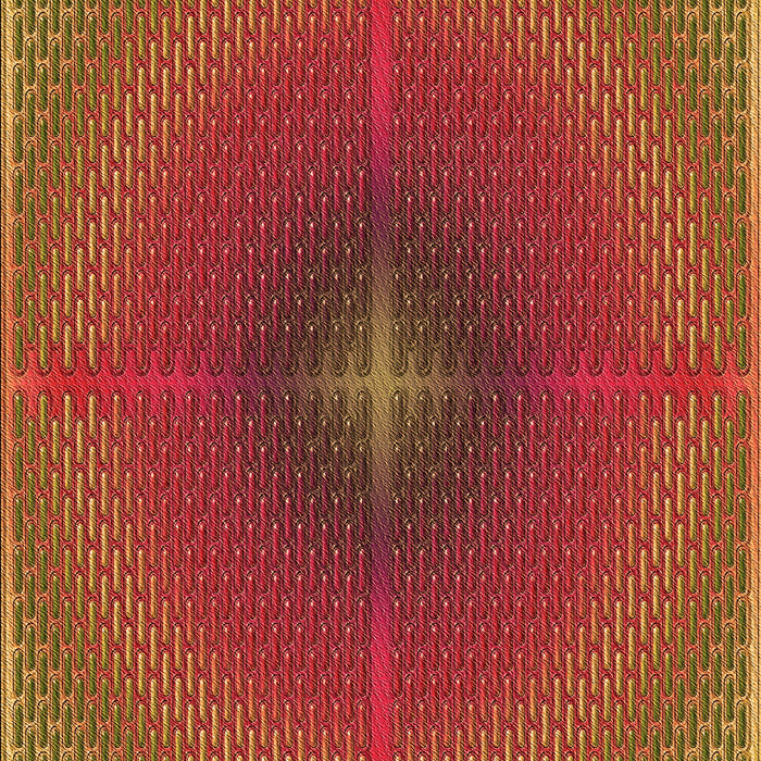 Patterned Red Rug, pat3674org