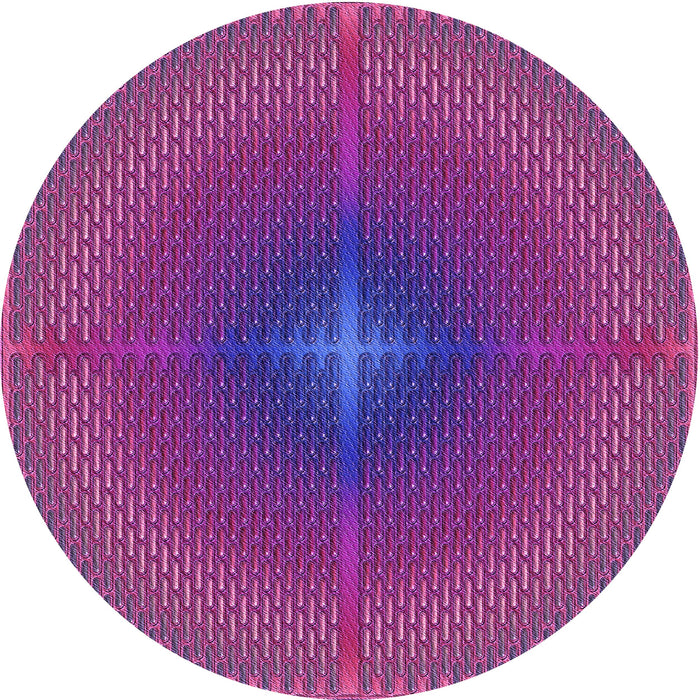 Square Patterned Medium Violet Red Pink Rug, pat3674pur