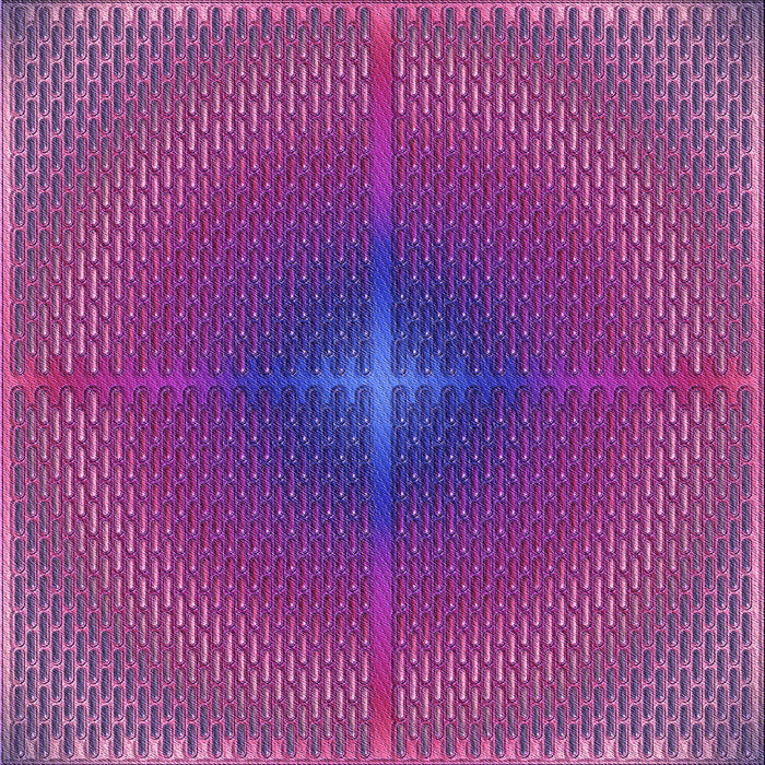 Round Patterned Medium Violet Red Pink Rug, pat3674pur