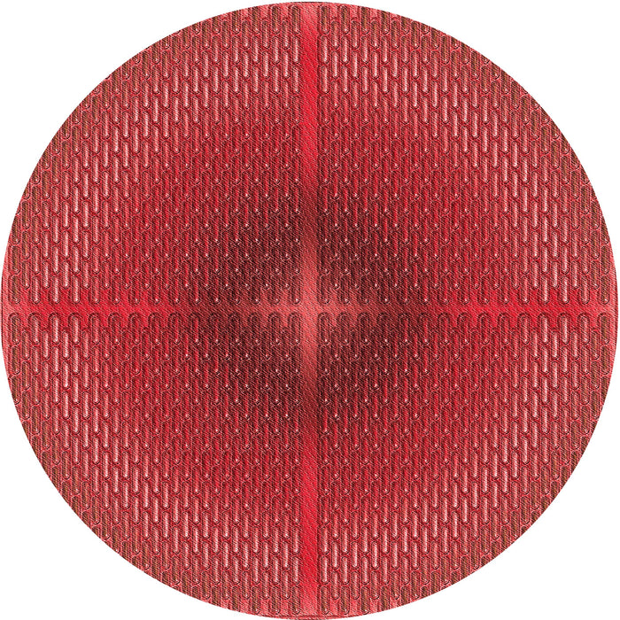 Square Patterned Orange Rug, pat3674rd