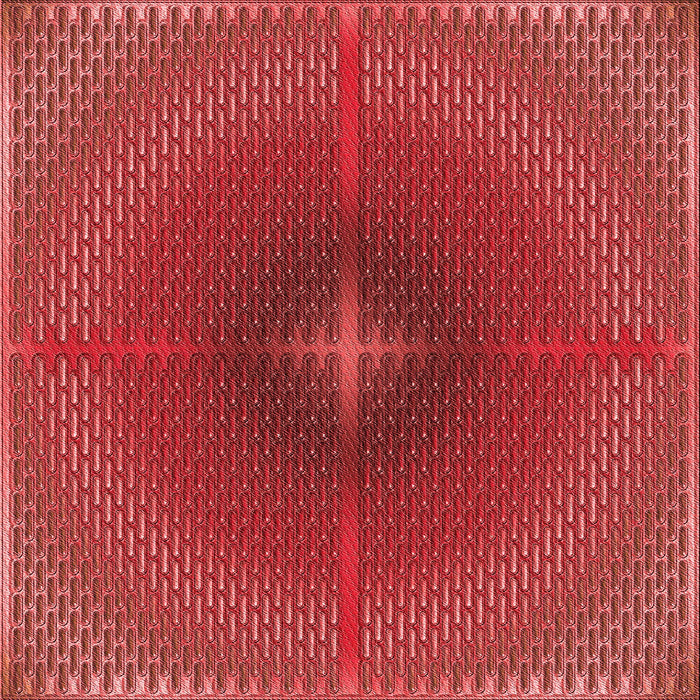 Round Patterned Orange Rug, pat3674rd