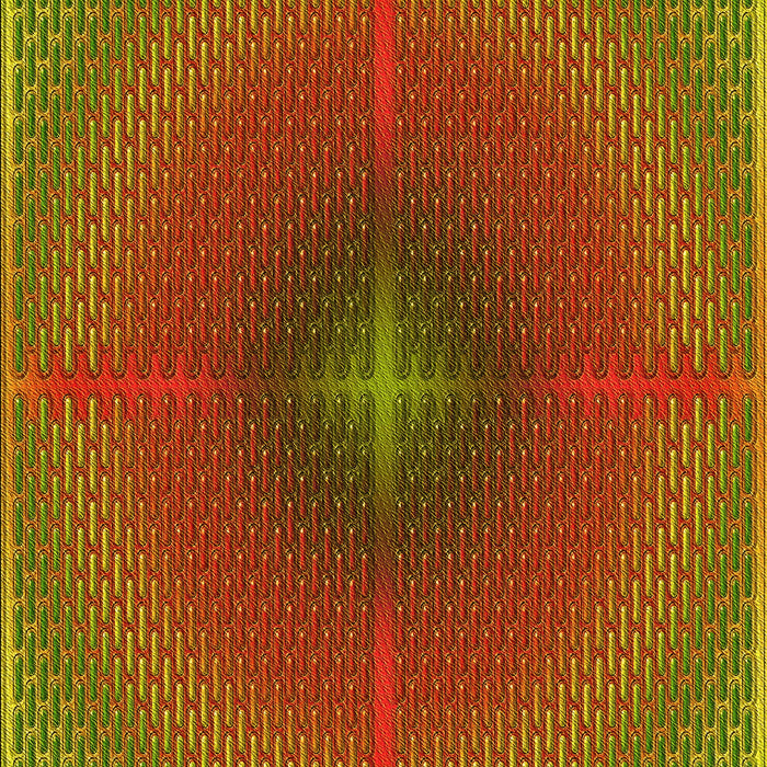 Patterned Tomato Red Rug, pat3674yw